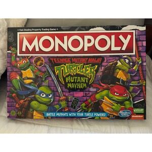Teenage Mutant Ninja Turtles TMNT Monopoly: Mutant Mayhem Edition - Board Game